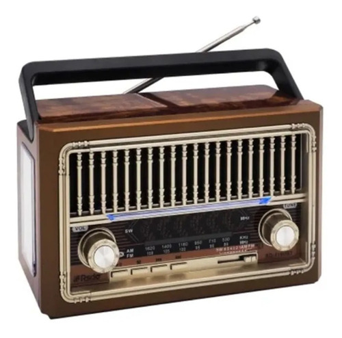 Radio Parlante Retro Am Fm Con Bluetooth Usb Recargable