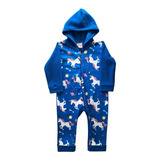 Pijama Kiguromi Enterito Micro Polar Invierno Unicornio Nena