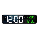 Reloj Despertador Digital Led De Pared Con Pantalla Grande D