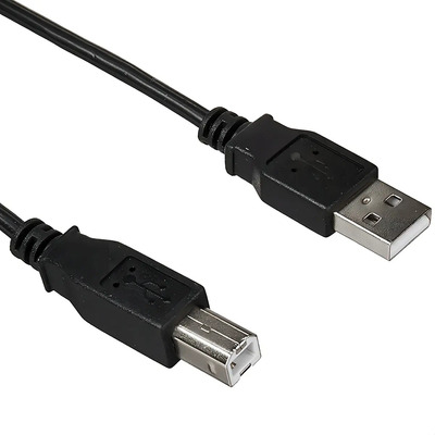 Cable Usb 2.0 Impresora Manhattan A\u002Fb 1.8 Metros 342650 Color Negro | MercadoLibre