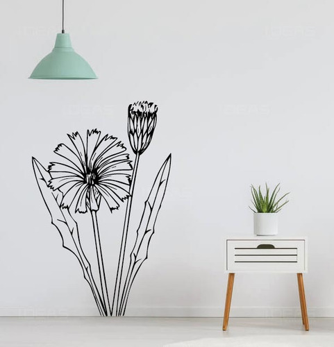 Vinil Decorativo Floral Plantas Naturaleza Flores Sticker 