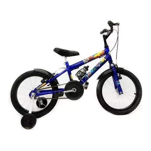 Bicicleta Aro 16 Infantil Masculina Com Garrafa Espelho Mtb