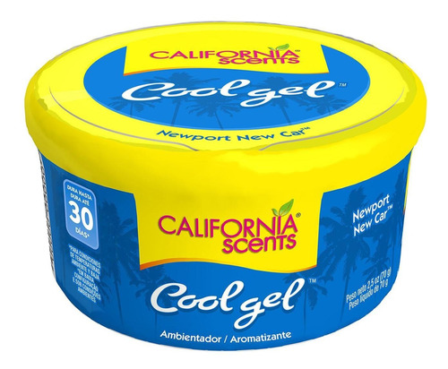 Aromatizante Gel California Scents 2.5oz Aroma Nuevo Lata