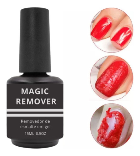 Magic Remover Esmalte Removedor Unhas De Gel Helen Color