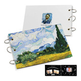 Scrapbook Álbum De Fotos Fichário Van Gogh Com 60 Páginas