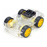 Kit Chasis Carro 4wd Plataforma Movil Robot Arduino