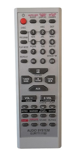 Control Equipo De Sonido Panasonic + Forro + Pilas