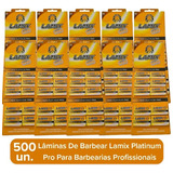 Lâmina Lamix Pro Platinum 10 Cartelas C/500 Unidades Atacado