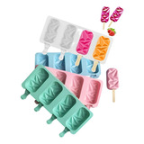 Pack X4 Molde Para Helados Paletas Molde Helado Silicona 108