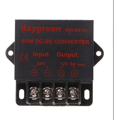 Dc 24v A 12v 5a 60w Regulador Convertidor Reductor For Ba