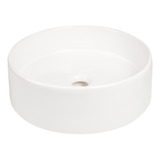 Lavabo Ovalin De Ceramica Blanco Para Baño Modelo Italia Acabado Alto Brillo