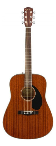 Guitarra Acustica Fender Cd60s Mahogany Tapa Solida Caoba Color Natural Orientación De La Mano Diestro