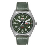Relógio Orient Masculino F49sn020 E2ep Militar Prateado