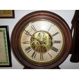 Antiguo Reloj Pared Ansonia Norteamericano Skeleton No Envío