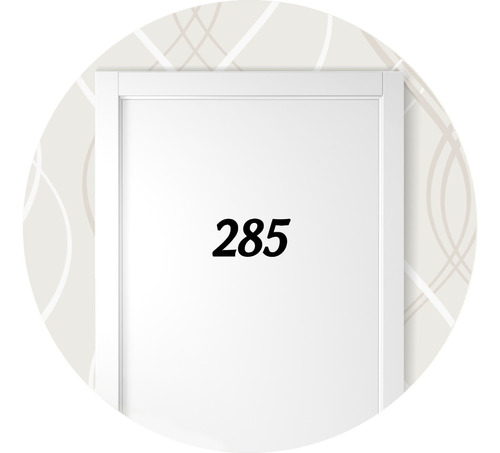 Número Adesivo Para Porta De Casa Escolha 3 Dígitos