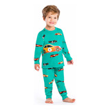 Pijama Kyly Infantil Menino Moletom Peluciado Brilha 4 A 16