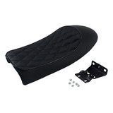 Asiento De Joroba For Cb350 Cb450 Cb750 -rennfahrer #negro