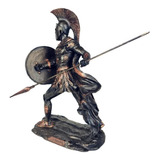 Estatueta Guerreiro Aquiles Medieval Decorativa Enfeite