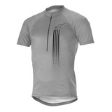 Camisa Alpinestars Elite V2 Cinza Bike Mtb Promoção