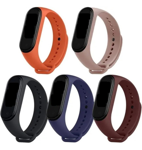 5 Correas Para Xiaomi Mi Band 4 Repuesto Premium