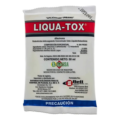 Liqua-tox Veneno Para Ratas Cebo