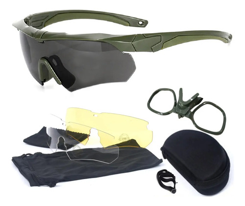 3 Lentes Tácticas Militares Mica Y Accesorios Gafas Ciclismo | MercadoLibre