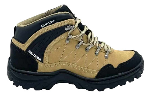 Botas Borcegos Gummi Hombre Trekking Botitas Cuero Gamuzado