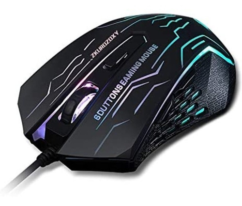 Mouse Gamer 6 Botones Con Cable Y Luz Led