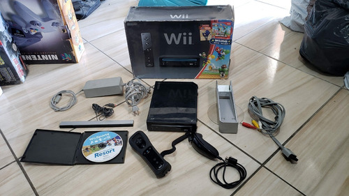 Nintendo Wii Completo Na Caixa E Bloqueado Funcionando Tudo 100% A1