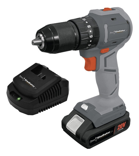 Taladro Percutor Atornilla 20v Brushless +1 Batería+cargador Color Gris Frecuencia 50 Hz