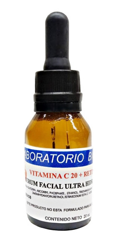 Serum Facial Hidratante Vitamina C 20% + Retinol 20gr Biocom