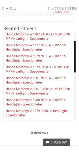 Faro De Original Para Moto De Coleccion Honda Nc50 Na50 Pa50 Foto 6