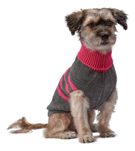 Abrigo Para Mascotas. Sweater Tejido. Rosa. Kaspet