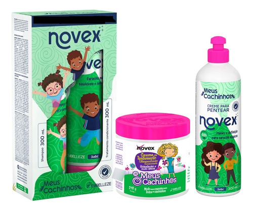 Kit Meus Cachinhos Novex Niños Shampo Crema De Peinar 210gr