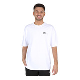 Remera Puma Classics Oversized Hombre En Blanco | Moov