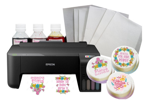 Impresora Epson Comestible Con Tinta+ Obleas De Arroz