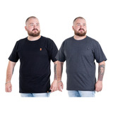 Kit 2 Camisetas Camisas Blusas Básicas  Plus Size G1 G2 G3 