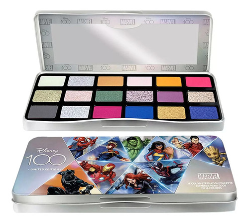 Paleta Sombras 18 Tonos Universo Marvel Disney 100