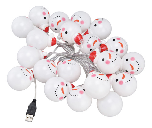 Snowman Usb String, Fuente De Alimentación Led S, 20 Colores