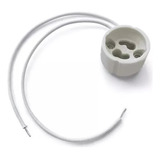 Zocalo Conector Gu10 Ceramico Con Cable Pack X 10