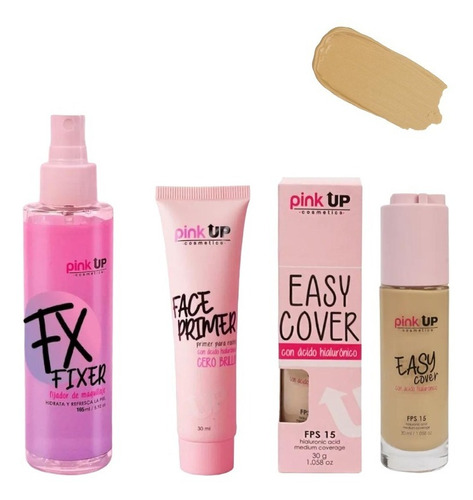 Base De Maquillaje Líquida Pink Up Base Liquida Easy Cover Fps15 Easy Cover Tono 600 Tan - 30ml 30g