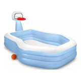 Alberca Piscina Inflable Con Juego De Basquetbol Intex Msi