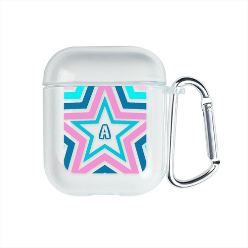 Funda Para AirPods Personalizada Estrellas Con Tu Inicial