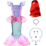 Disfraces De Princesa Sirena Para Niñas Talla 5t