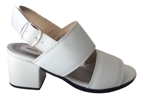 Sandalias Zapatos Mujer  Taco Cuero Charol