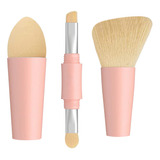 Pincel De Maquillaje Portátil Tool Makeup Brush 4 En 1, Lápi