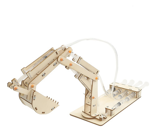 Excavadora Hidráulica Brazo Robot Jeringas Kit Educativo Diy