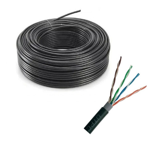 Cable Utp Cat 5 Exterior Por Metros Ponchado