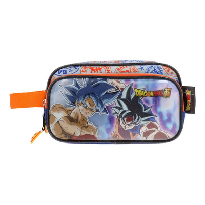 Lapicera Keepack Dragon Ball Super Goku Ultrainstinto Azul 3d 3 Compartimentos