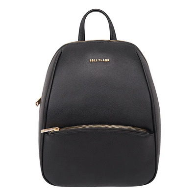 Mochila Back Pack Elegante Holly Land 2607 Negro Mujer Negro Liso